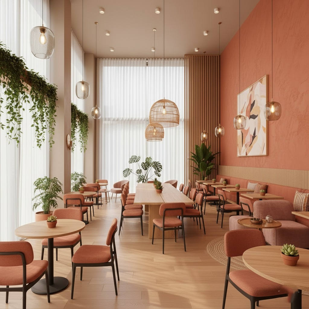 Terracotta Bloom Café Interior