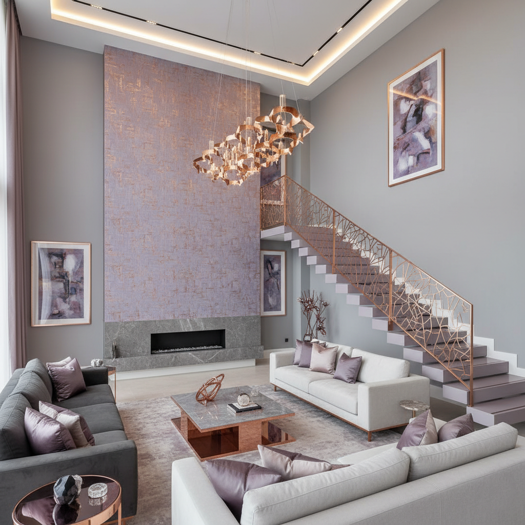 Amethyst Reverie Living Room Detail